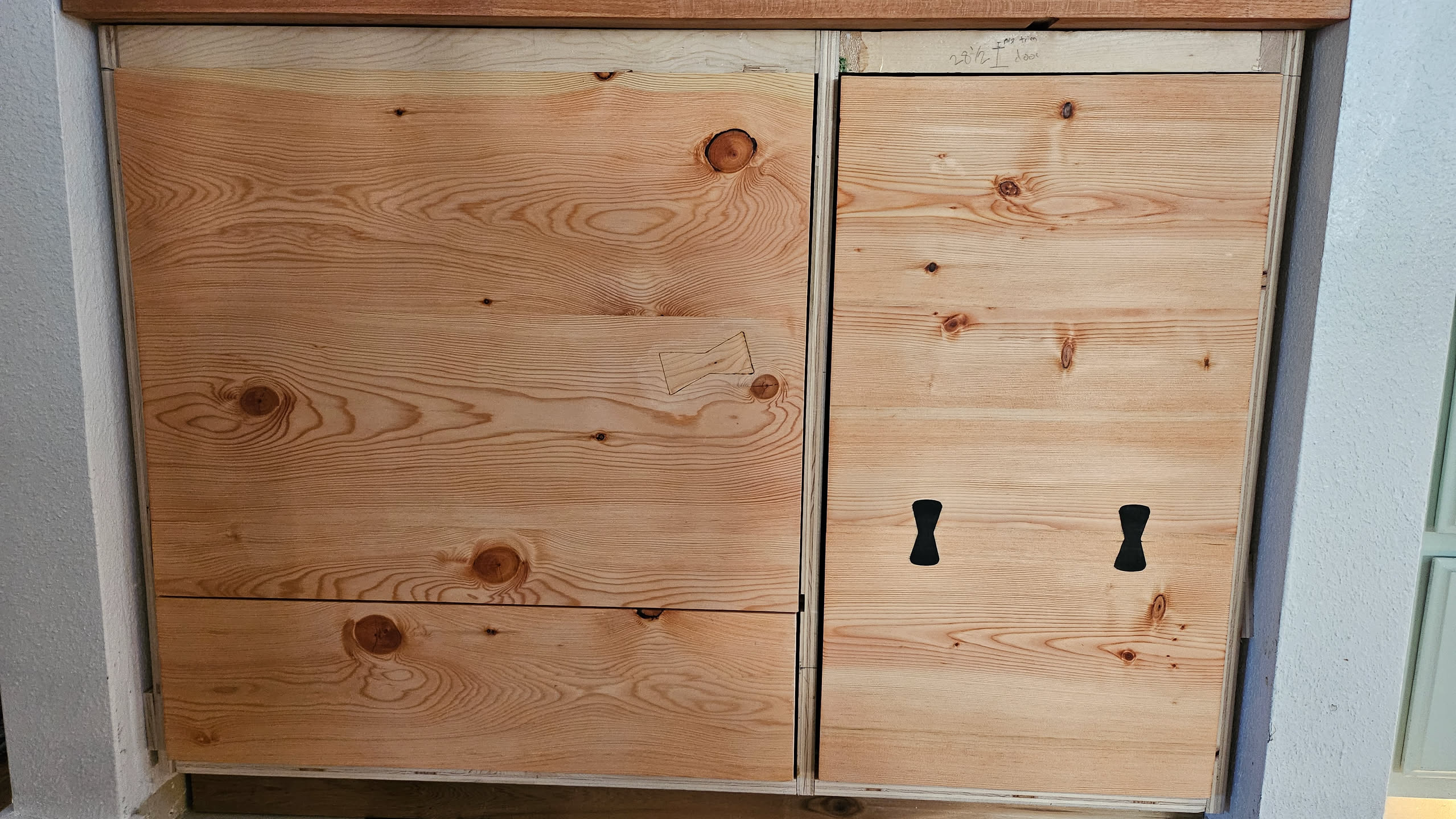 Both doors installed